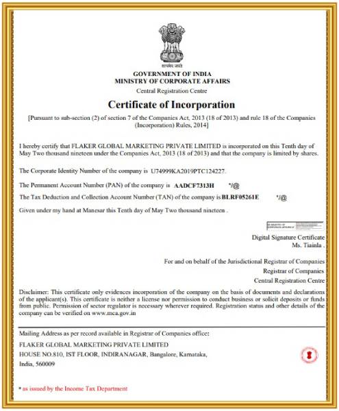 certificates